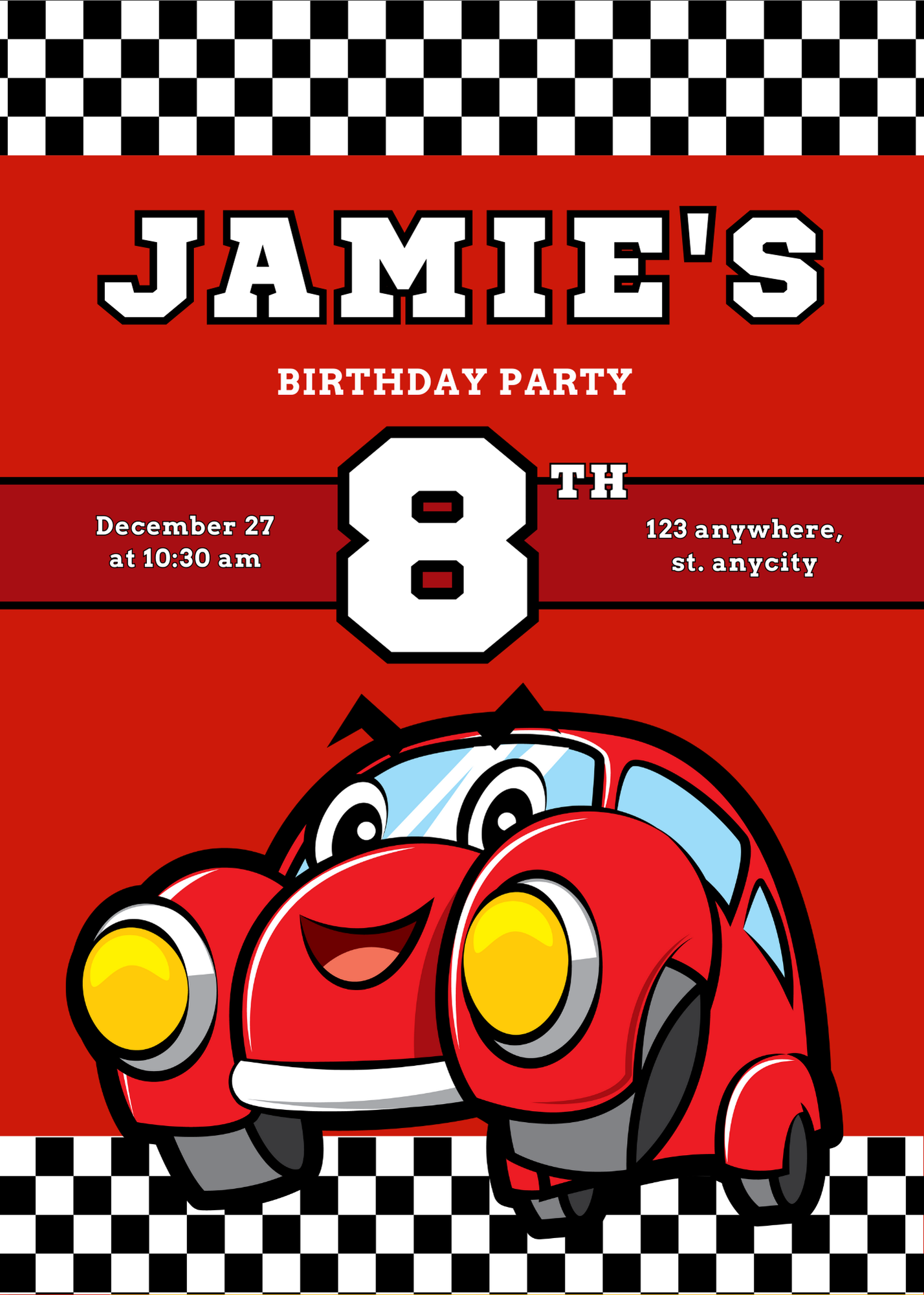 Superhero Birthday Party Invite