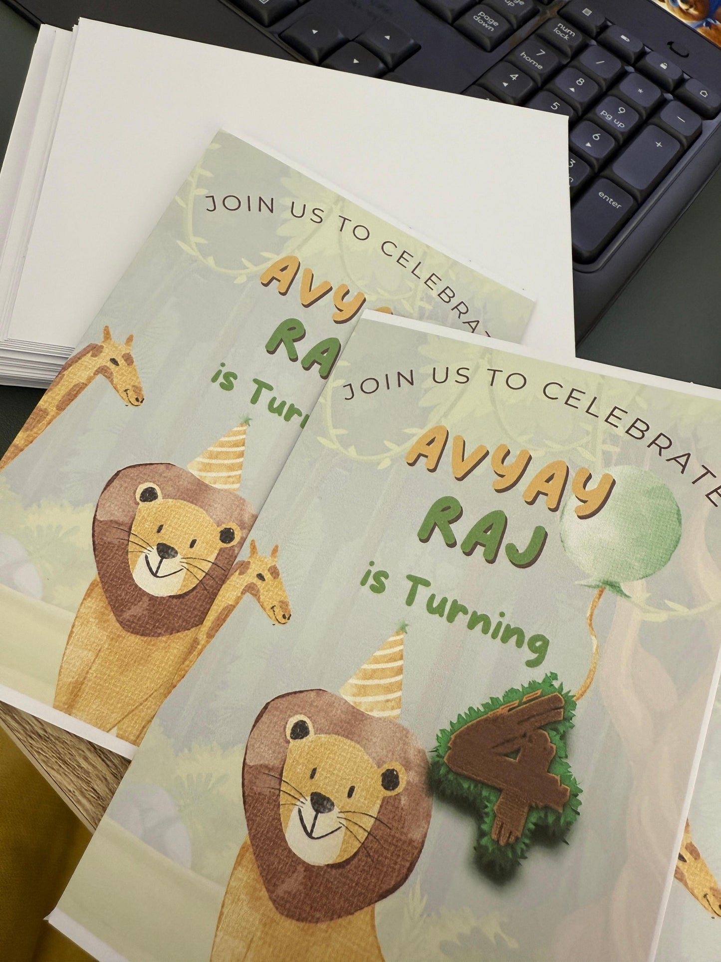 Personalised Birthday Invite Design & Print – Pack of 30 (Kids' School Invites)